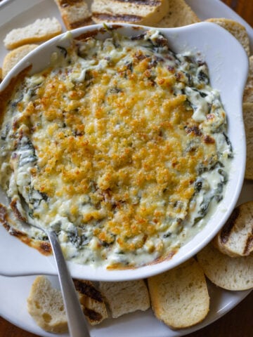 Longhorn spinach dip recipe (parmesan crusted spinach dip)