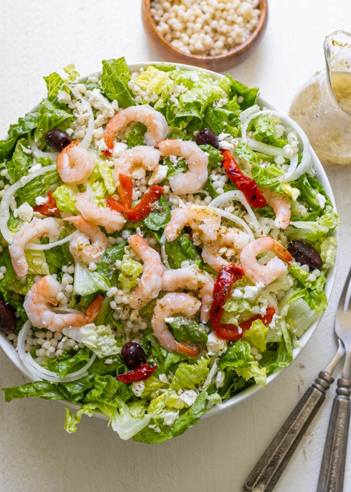Panera Breads Mediterranean Shrimp Couscous Salad (old menu item).