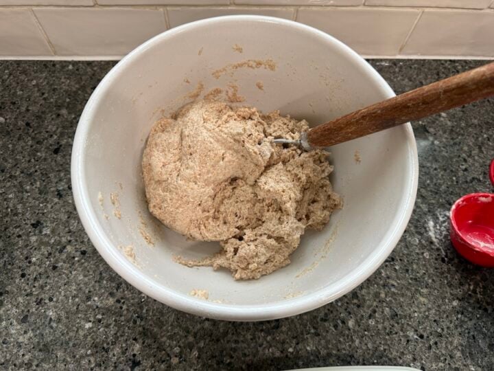 autolyse dough for French baguettes