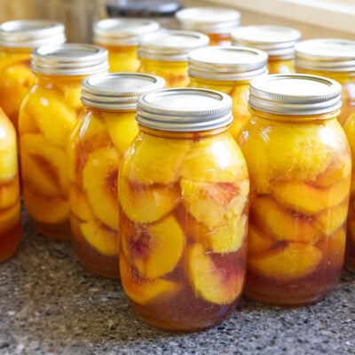 homemade canned peaches