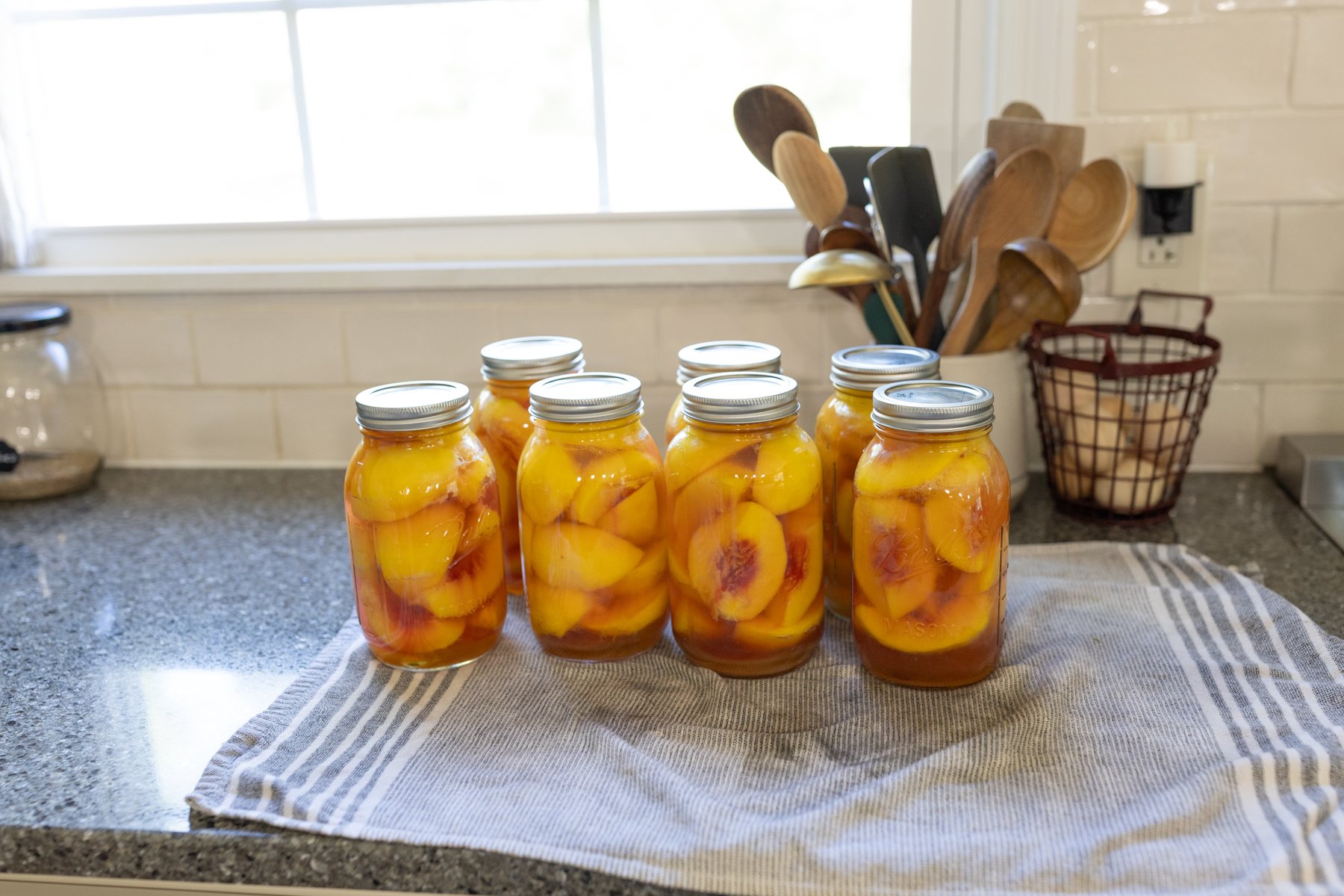 homemade canned peaches