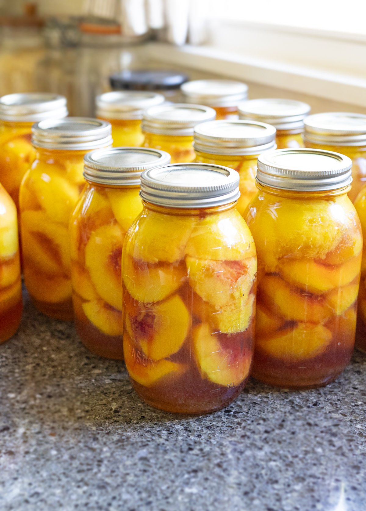 homemade canned peaches