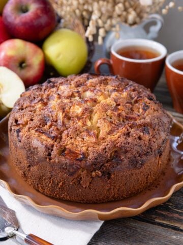 image of a fall apple cake