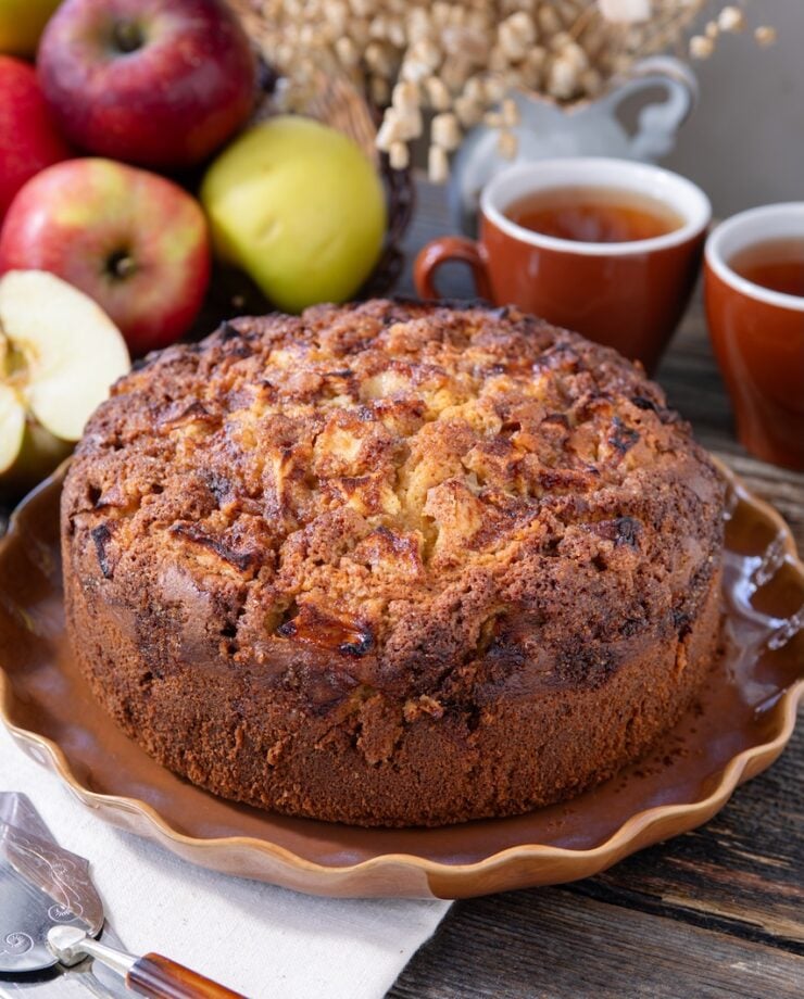image of a fall apple cake