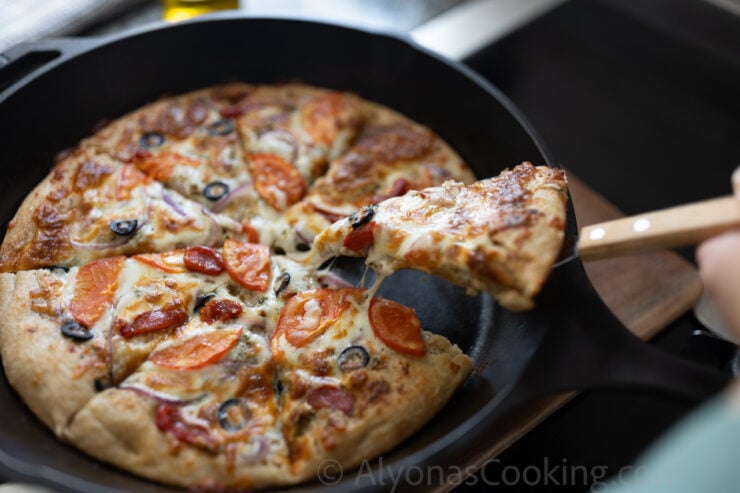 image of a healthy sourdough pizza dough made with fresh milled flour