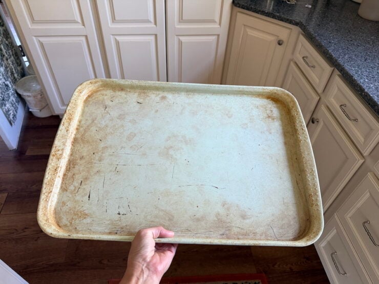 image of a 21x14 pan for sheet pan burgers