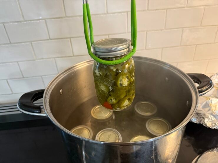 image of canned pickled jalapeños
